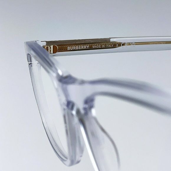 NEW Burberry BE2334 Elm 3024 Transparent Rectangle Unisex Eyeglasses - Picture 9 of 12